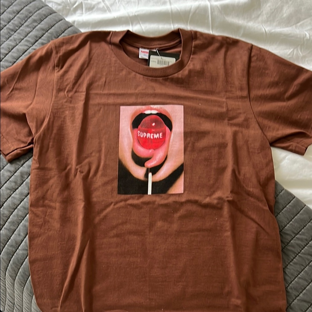 Supreme Chocolate Brown Lollipop Graphic Tee